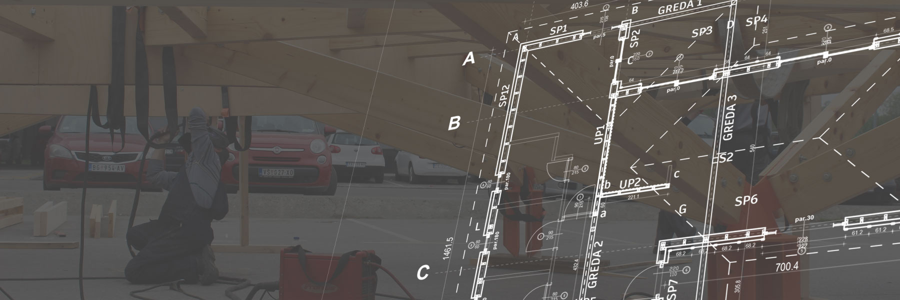 Presek zida montažne kuće Easy Building